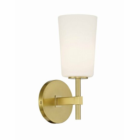 CRYSTORAMA Colton 1 Light Aged Brass sconce COL-101-AG